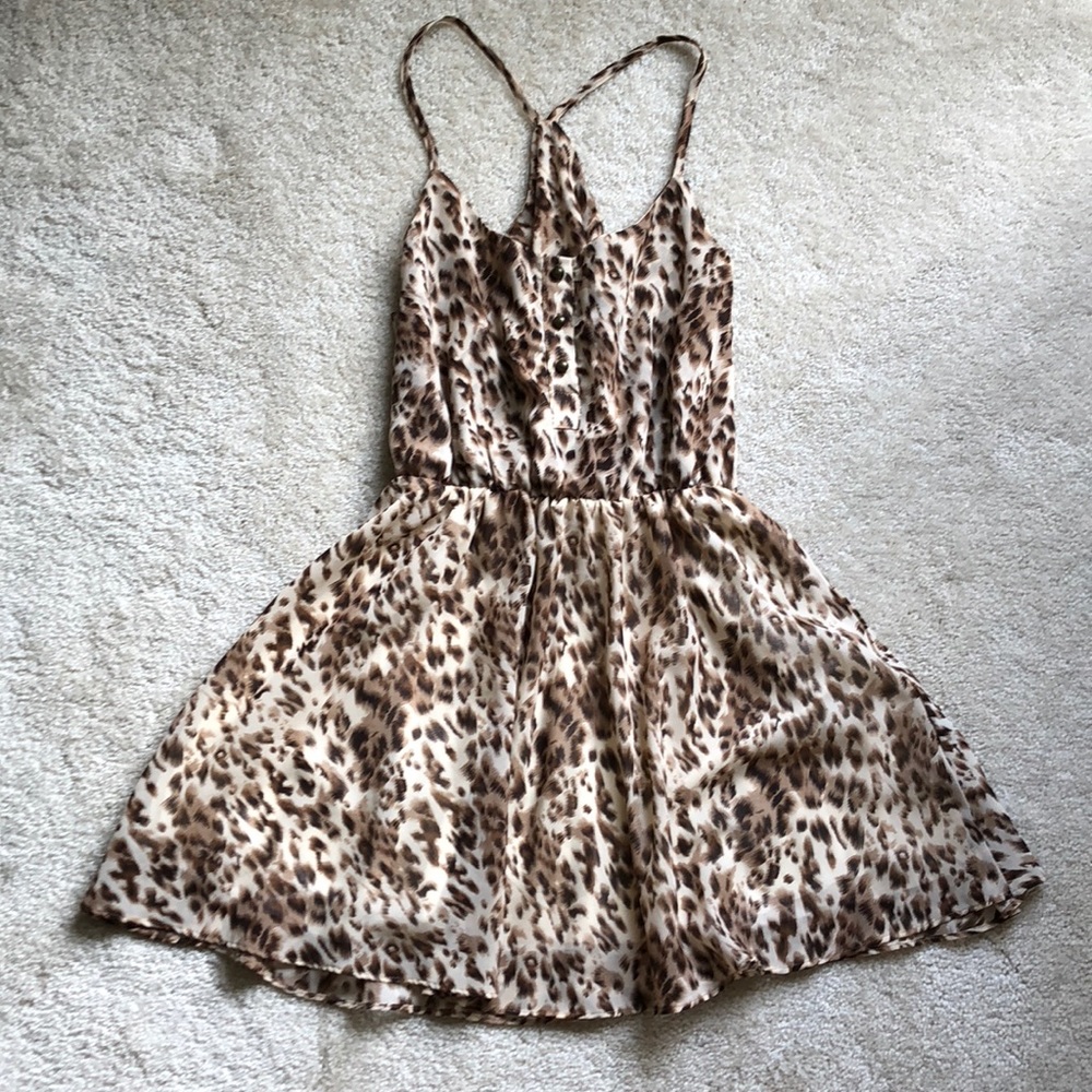 Leopard print tank dress